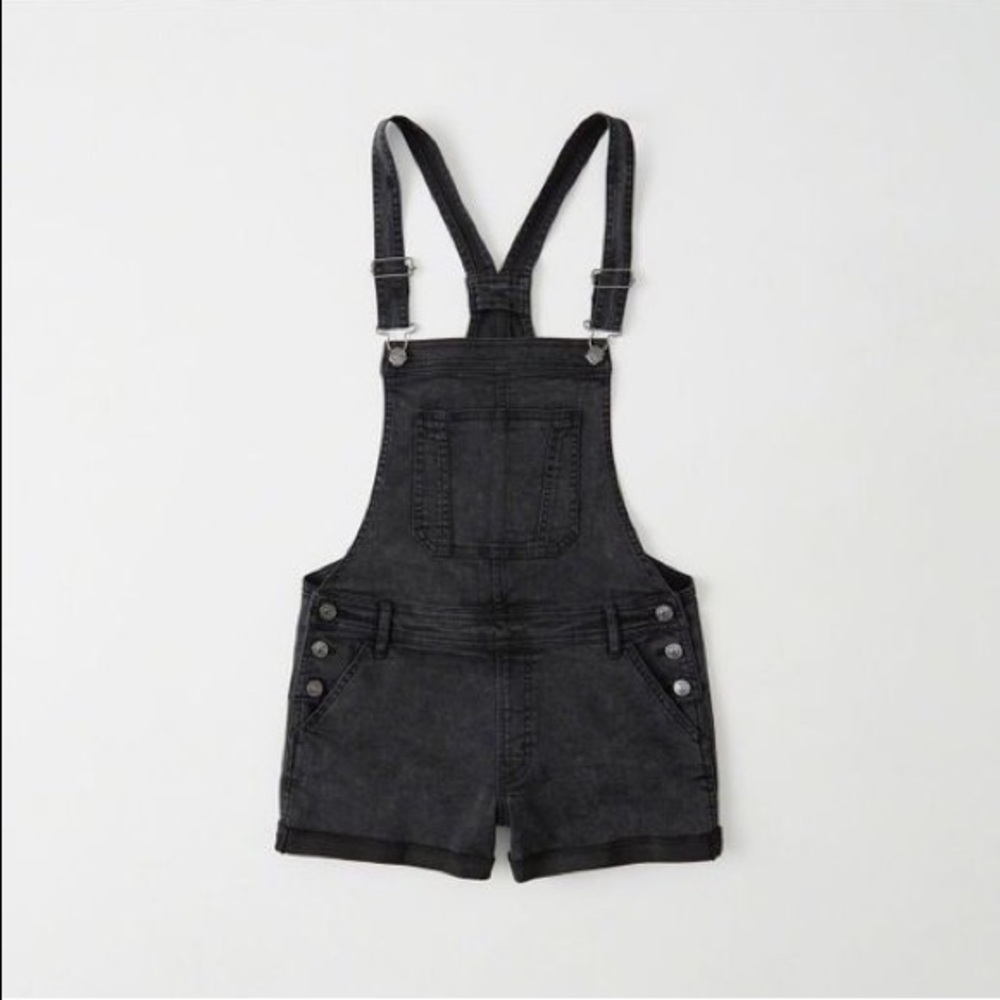 Overall shorts.